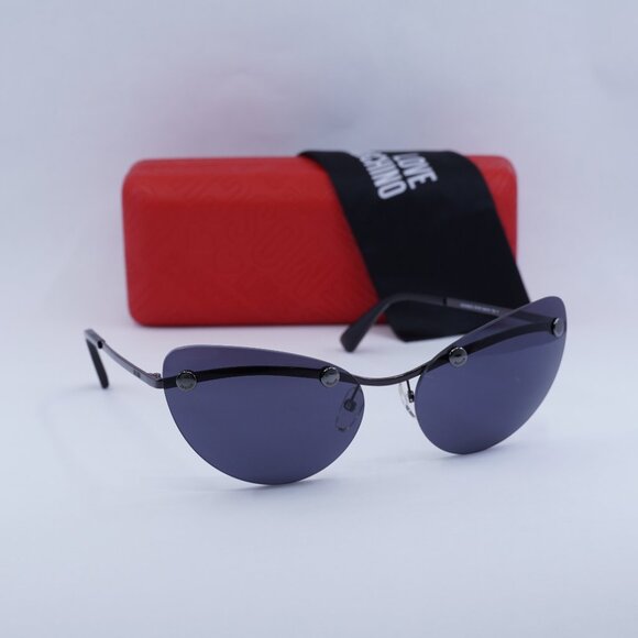 Final Price! Moschino MOS082/S 0V81 IR Black/Grey Sunglasses